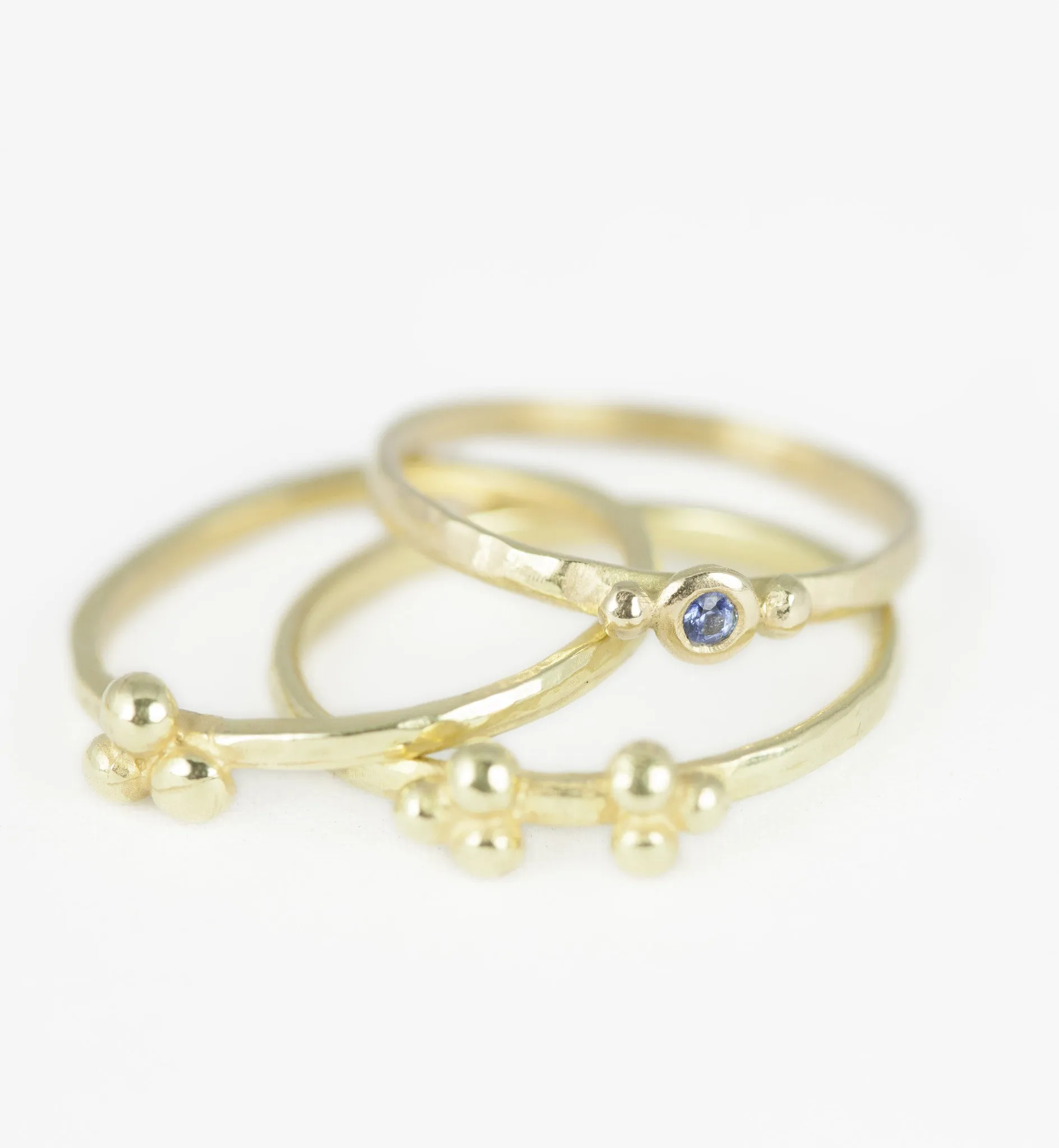 18ct Gold Delicate Ella Granulation Ring