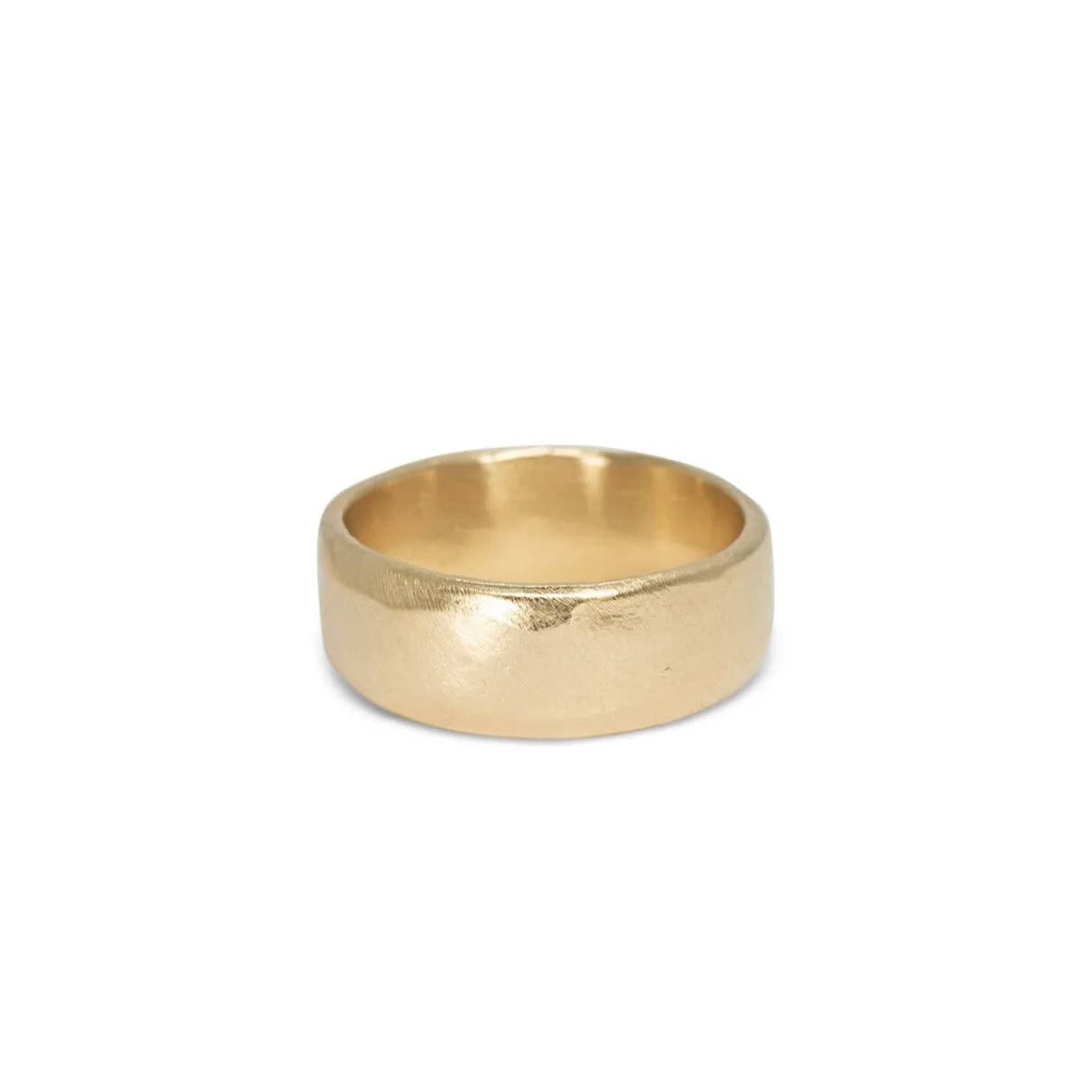 18K Smooth Cigar Band - Wide