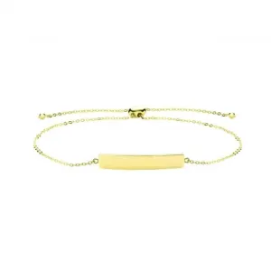 9ct Yellow Gold ID Pull Style Bracelet BR641