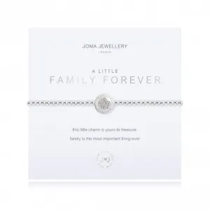 A Little Family Forever Silver 17.5cm Stretch Bracelet 3205