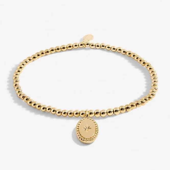 A Little Forever Remembered Gold Plated 17.5cm Stretch Bracelet 6982