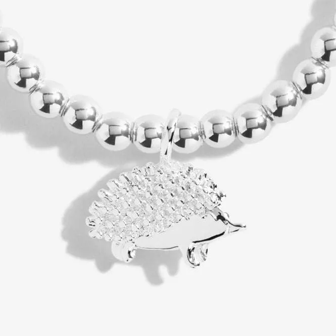 A Little Happy Hedgehog Silver 15.5cm Stretch Bracelet C553