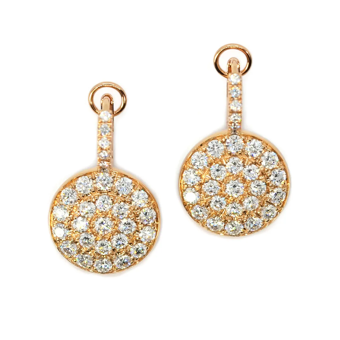 AFJ Diamond Collection - Diamond Drop Earrings, 18k Rose Gold