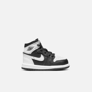 Air Jordan Kids' 1 Retro High OG Black White (TD)