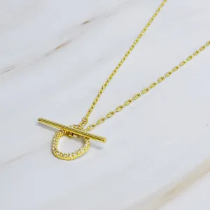 Amelia Dainty Toggle Necklace