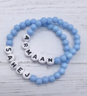 Baby Blue Personalised Bracelet