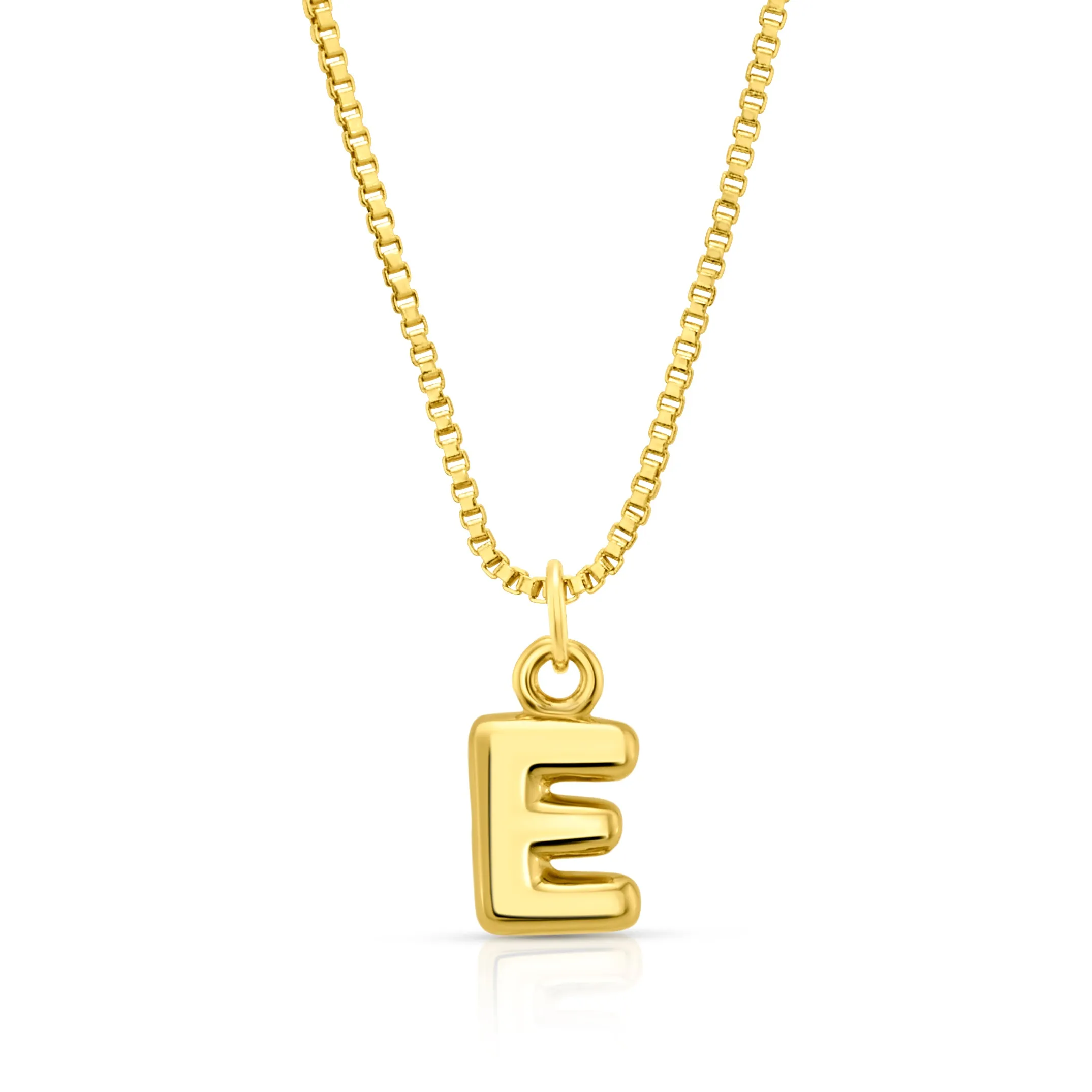 BABY BUBBLE INITIAL NECKLACE, GOLD