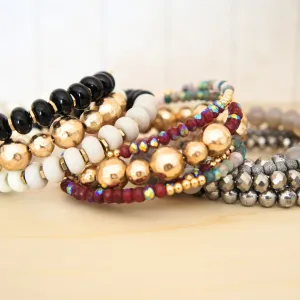 Beaded Coil Bracelets - Various Styles