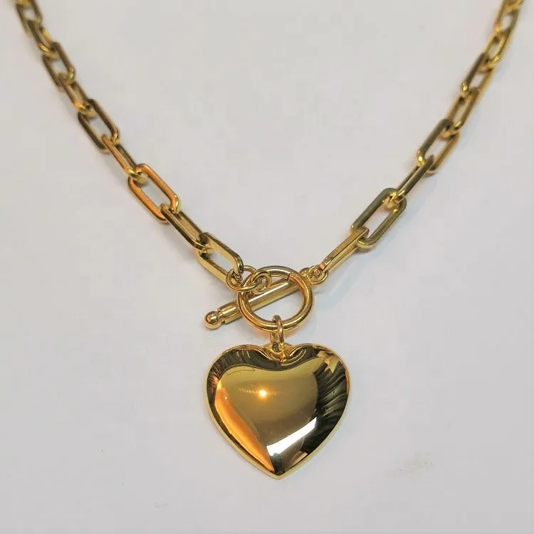 Bisi - Chunky Heart Necklace