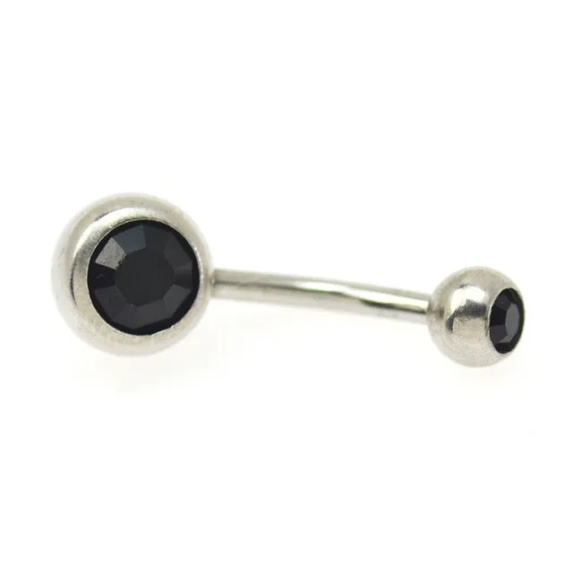 Body Piercing Jewelry Silver Color  Bar Ball Barbell Belly Navel Button Ring