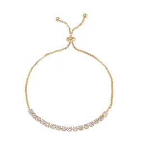 Bridal Tennis Drawstring Bracelet