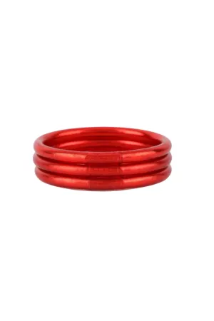 BuDha Girl:  All Weather Bangles® (AWB®) -Crimson Red