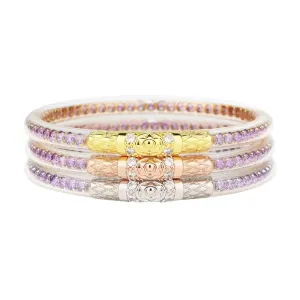 BuDhaGirl | Set of Three | Three Queens All Weather Bangles in Lila