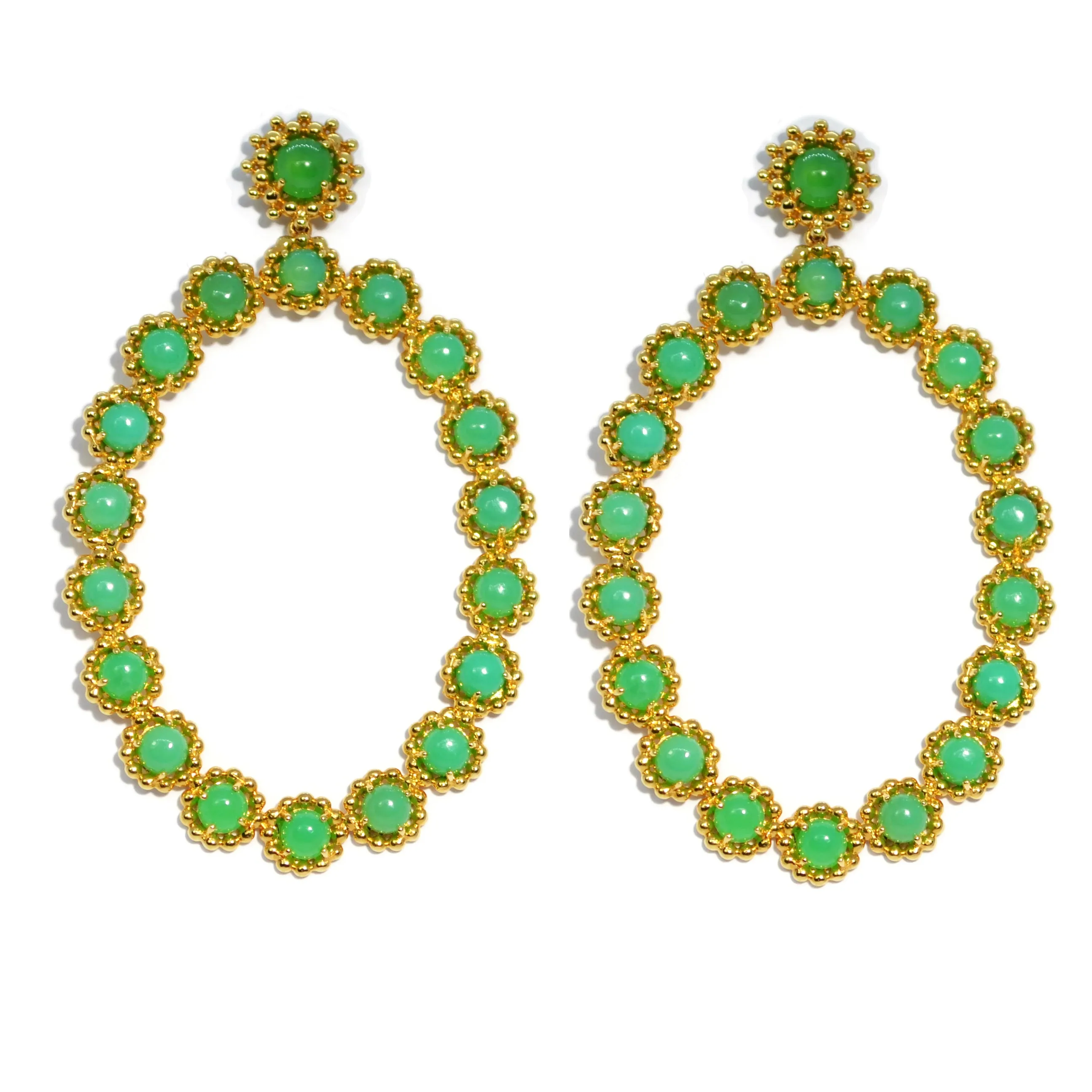 Carla Amorim - A Flor - Drop Earrings, Yellow Gold