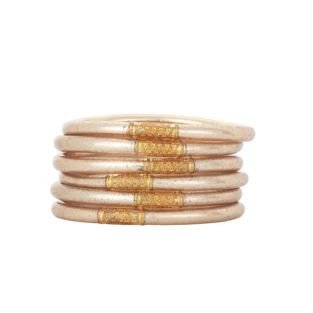 CHAMPAGNE ALL WEATHER BANGLES | SERENITY PRAYER