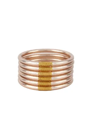 CHAMPAGNE ALL WEATHER BANGLES | SERENITY PRAYER