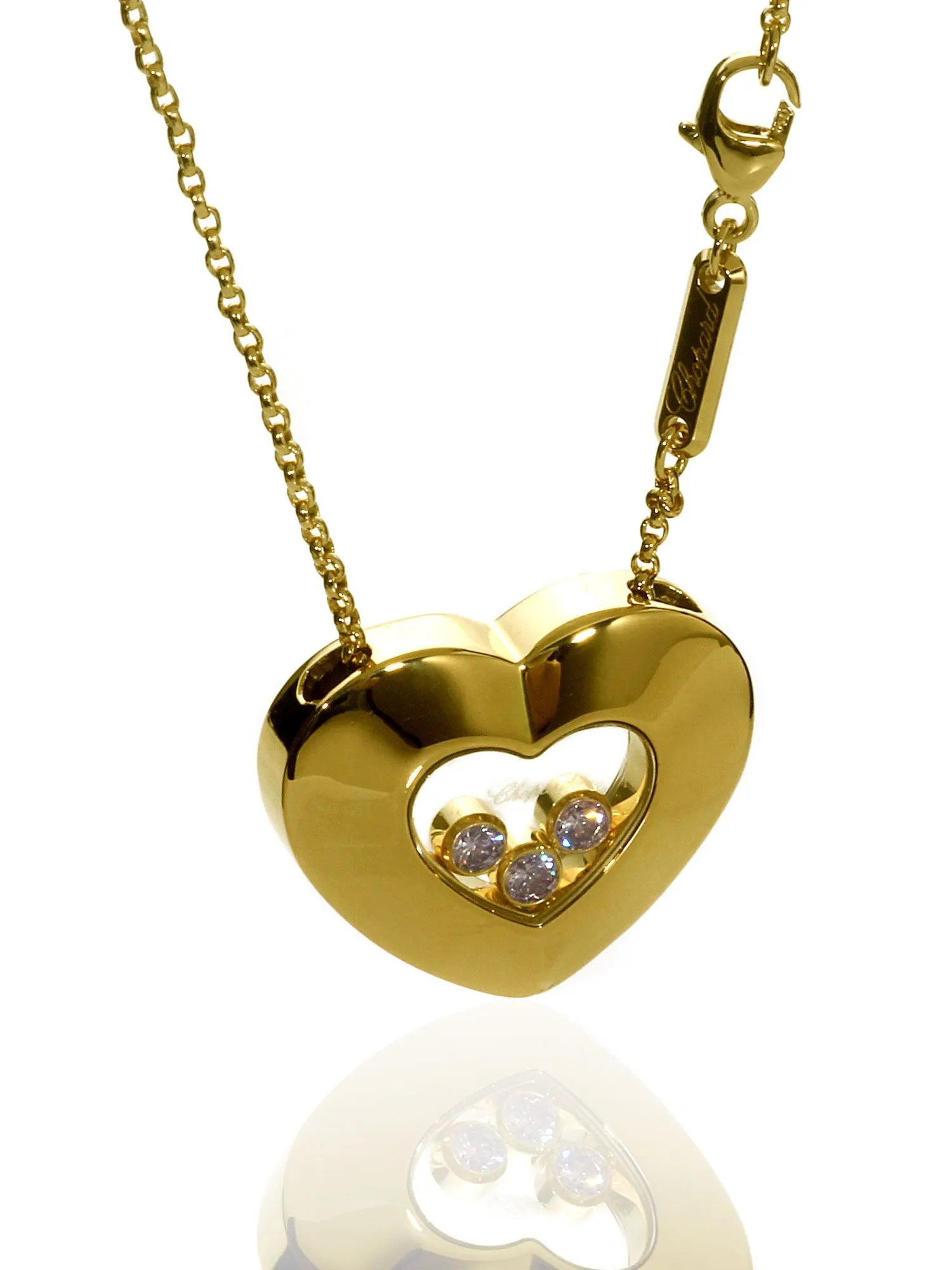 Chopard Happy Diamond Heart Necklace in 18k Yellow Gold 79/3550