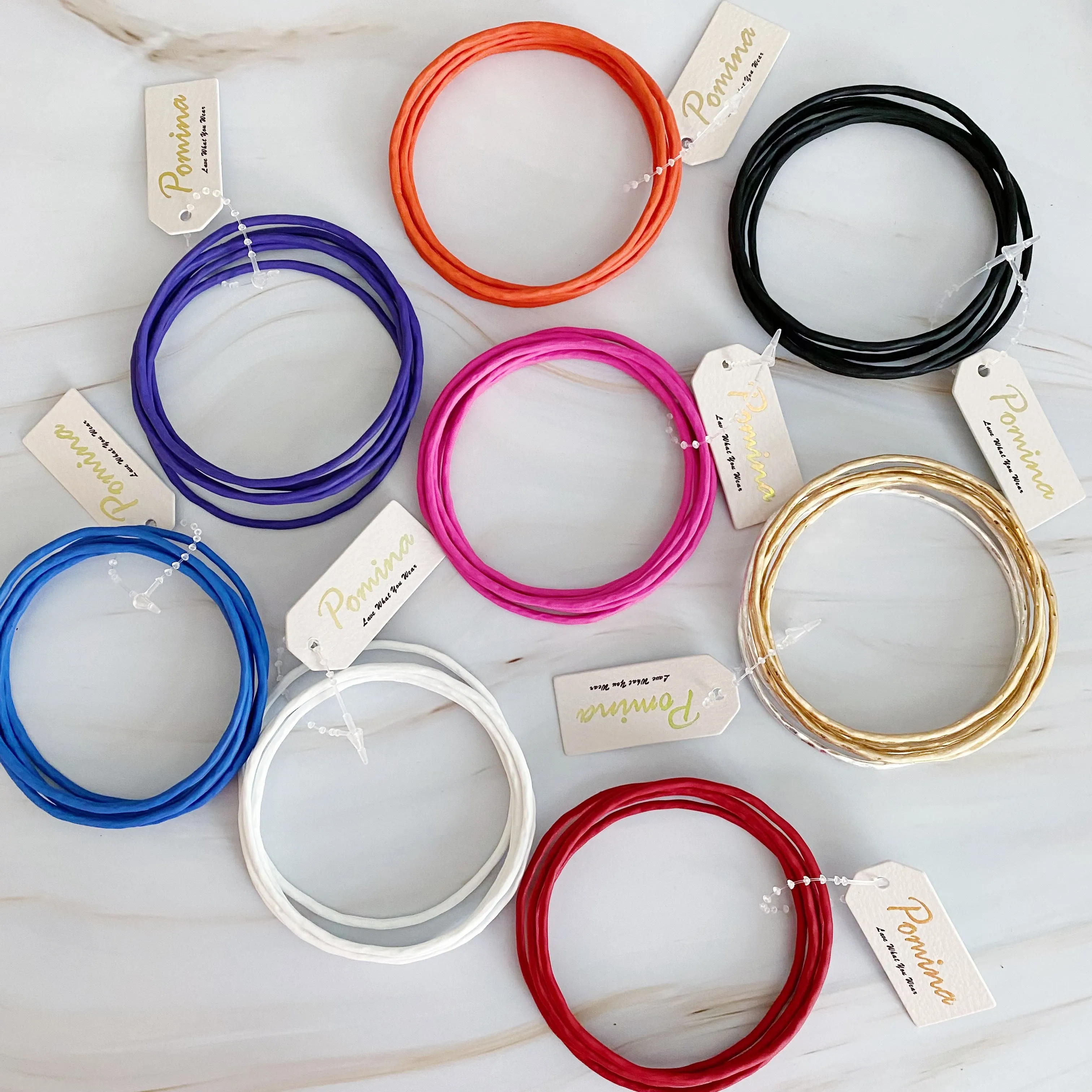 Color Of Your Game Slim Bangle Set Of 5