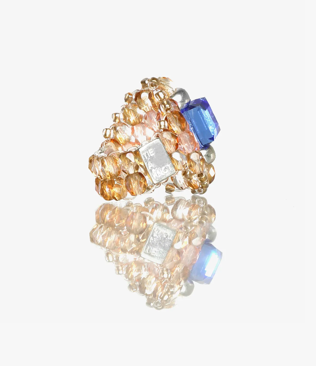 Crystal Glass Bead Ring