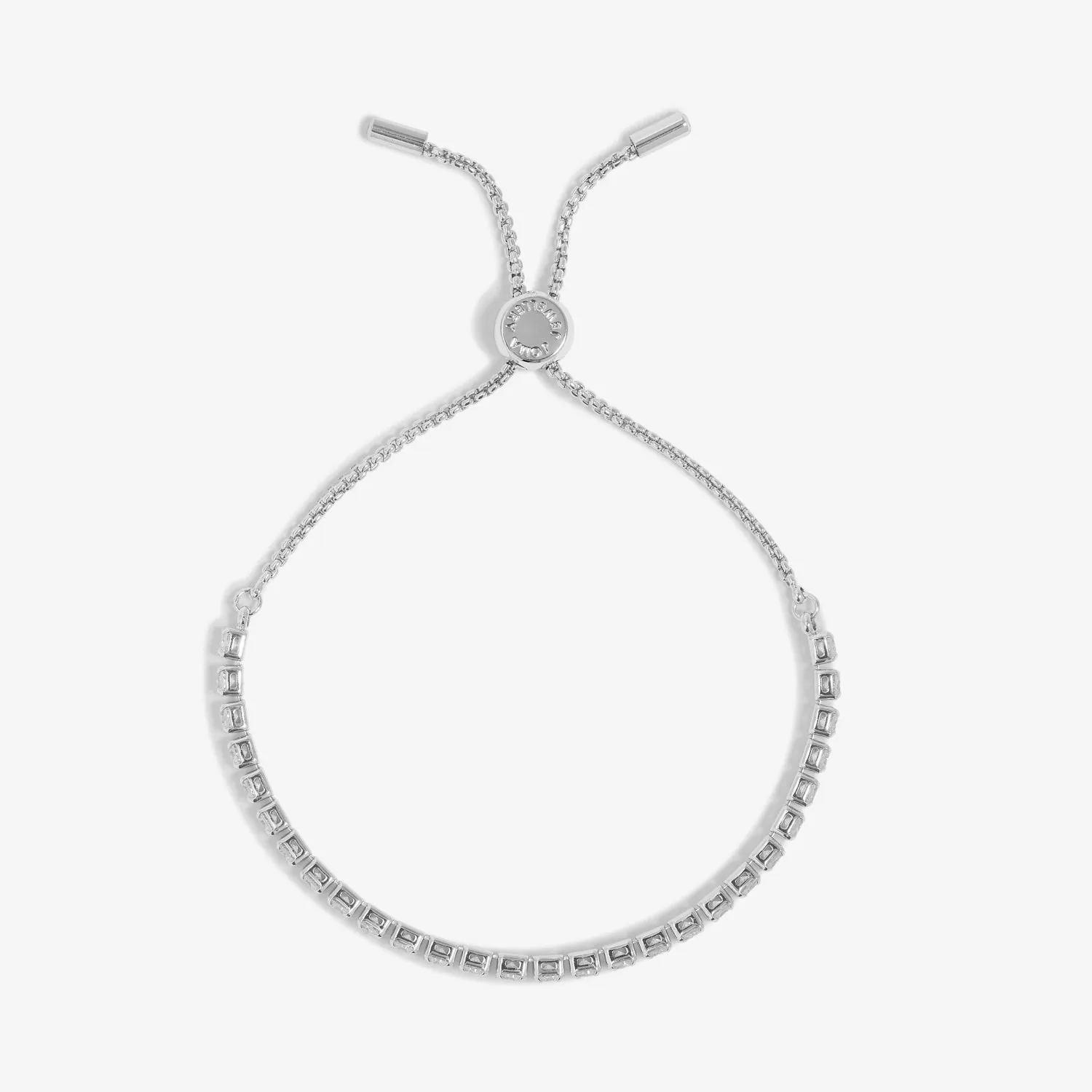 Cubic Zirconia Tennis Bar Silver Plated Bracelet 7890