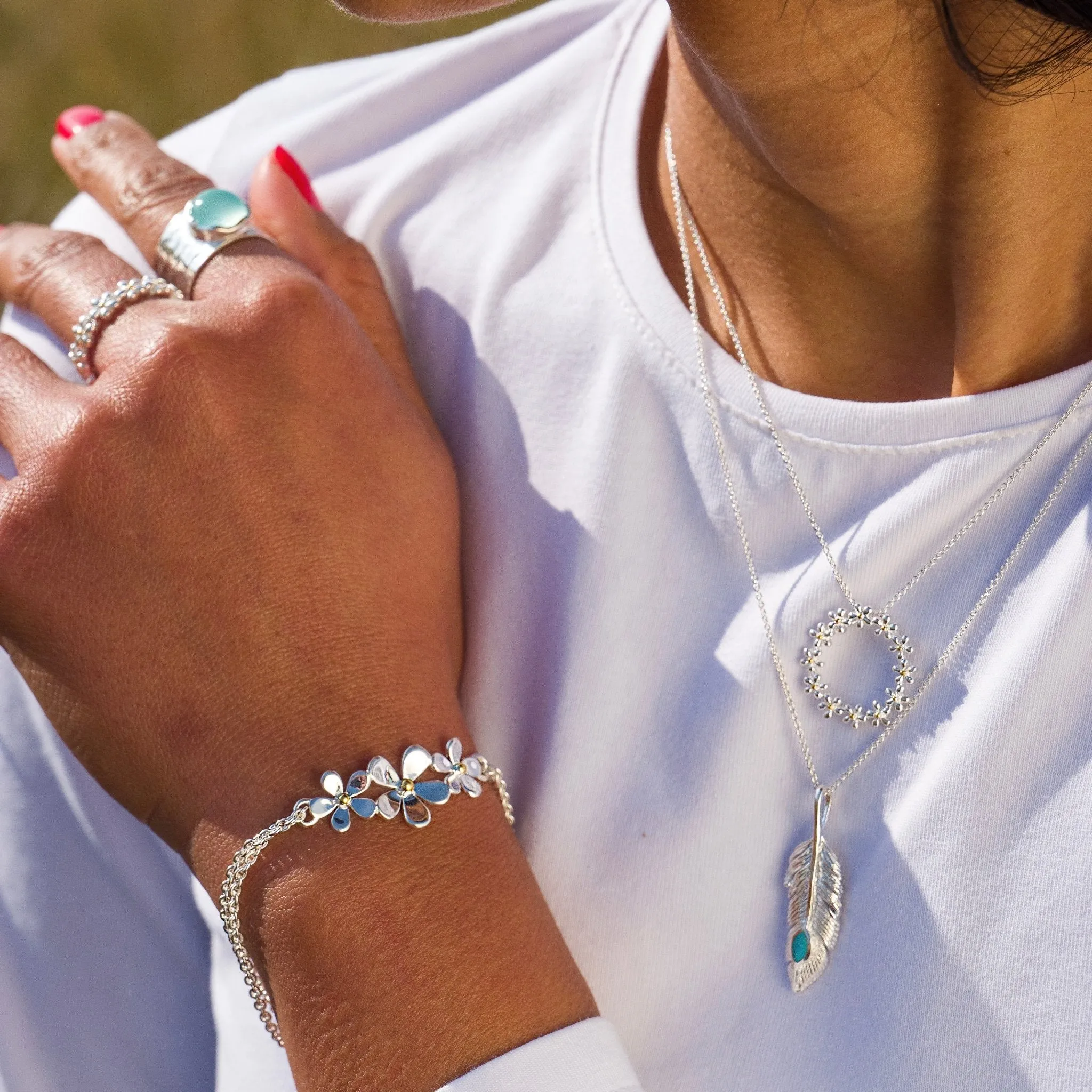 Daisy Cluster Bracelet