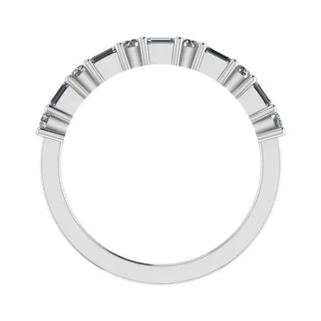 Dara Baguette & Round Trendy Lab Diamond Wedding Ring