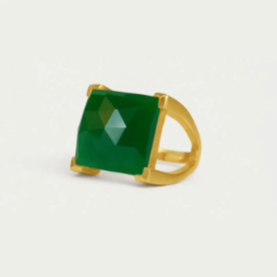 Dean Davidson Plaza Ring - Green Onyx/Gold