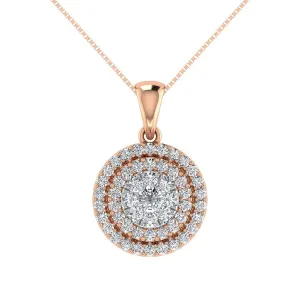 Diamond 3/4 Ct.Tw. Fashion Pendant in 14K Rose Gold