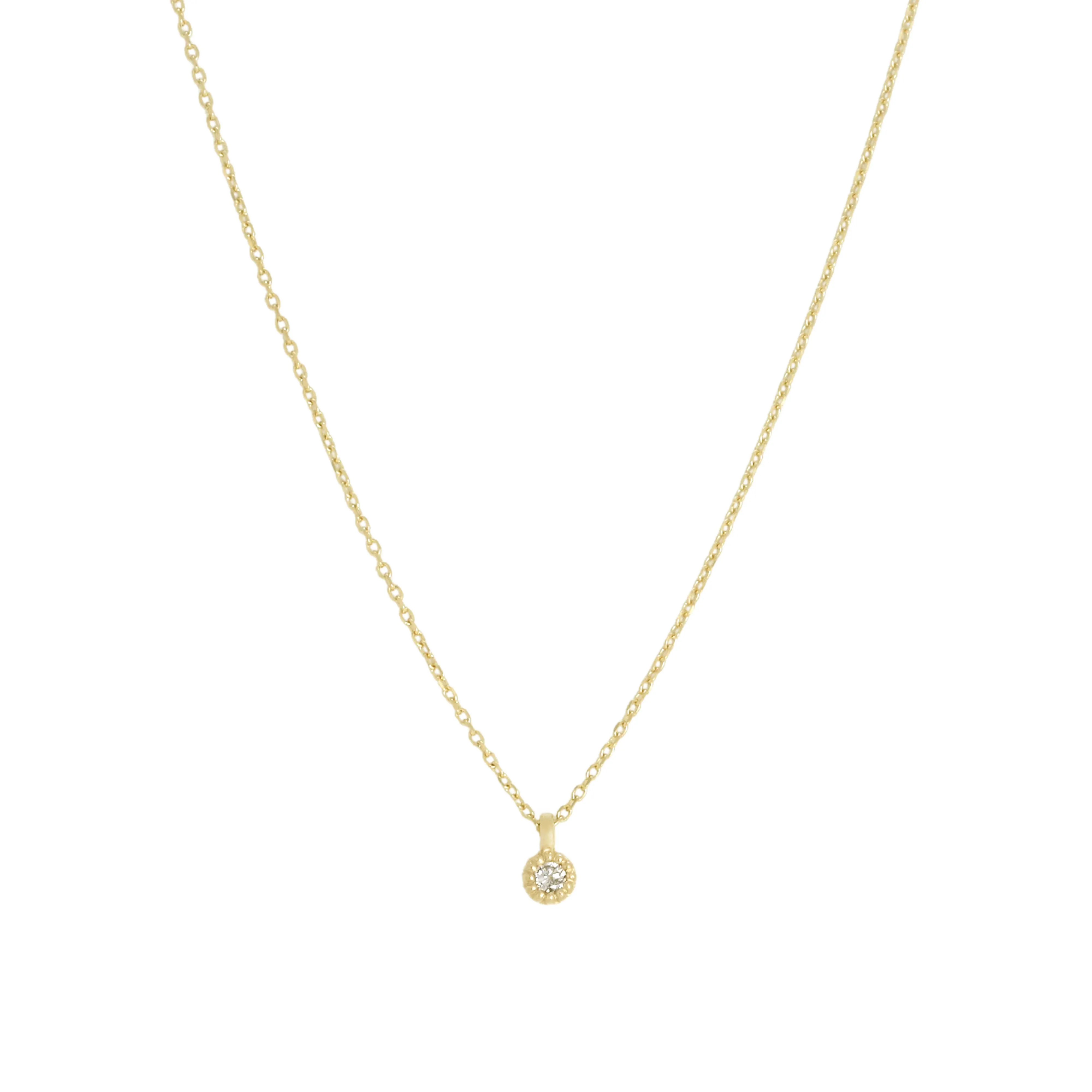 Diamond Necklace - 14K Gold