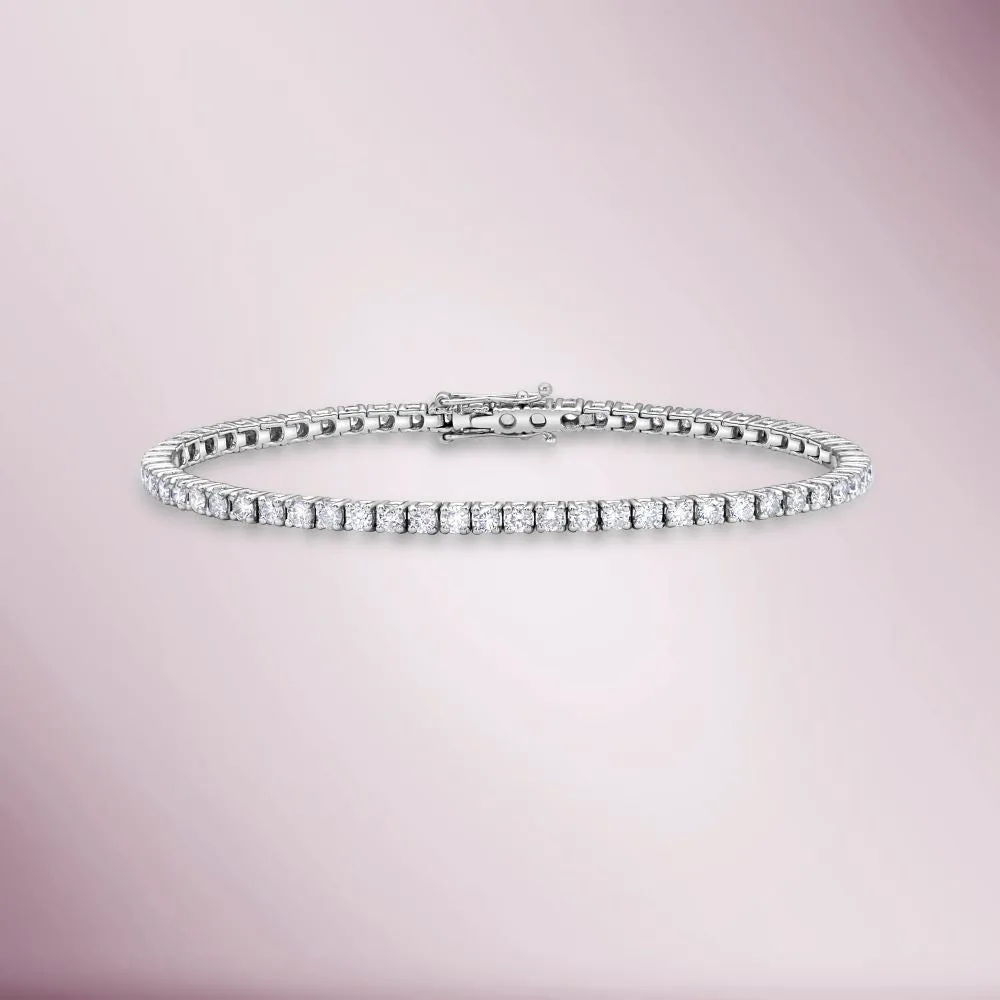 Diamond Tennis Bracelet (2.00 ct.) 4-Prongs Setting - Made in Italy