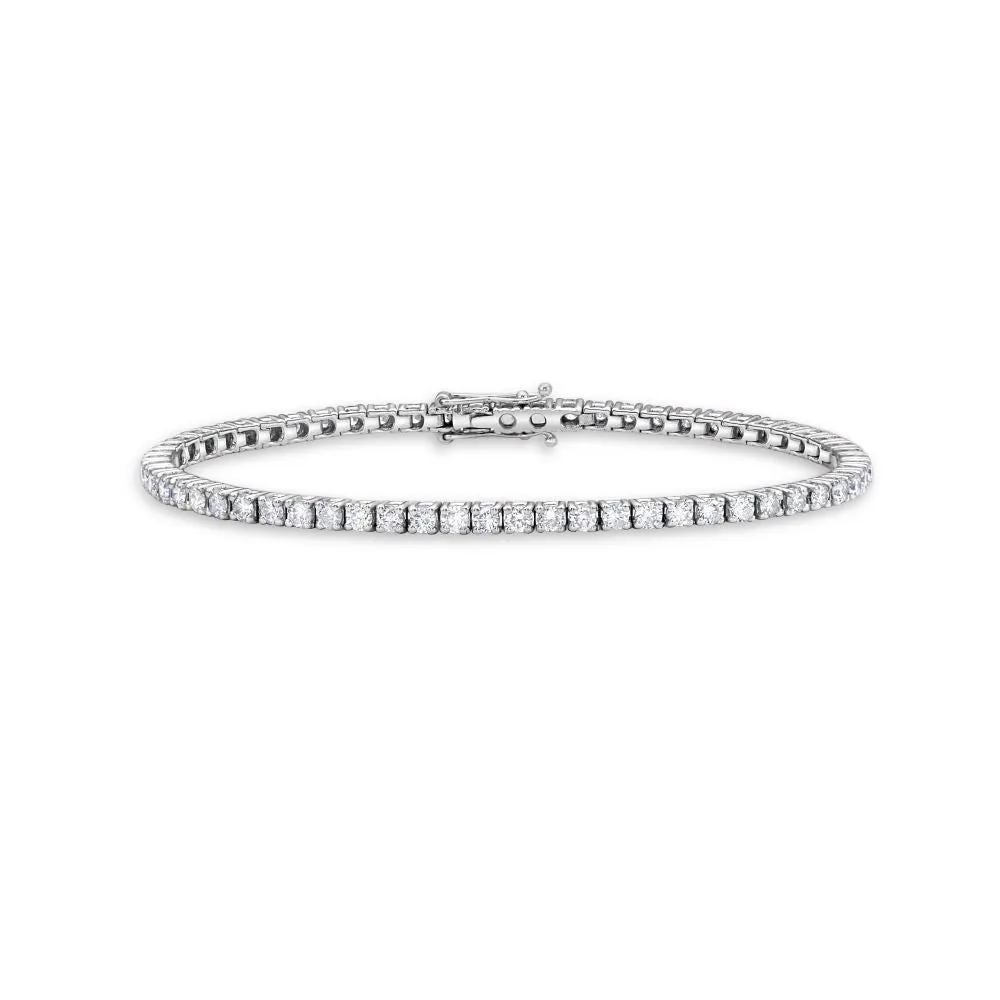 Diamond Tennis Bracelet (2.00 ct.) 4-Prongs Setting - Made in Italy