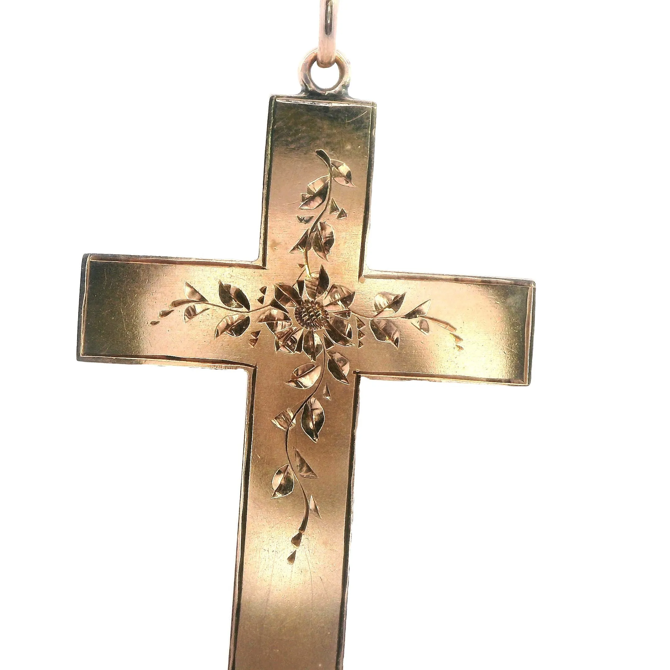 Exquisite 9ct Yellow Gold Cross Pendant - Timeless Elegance & Craftsmanship