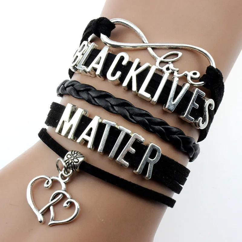 Fashion Simple And Versatile Hand-Woven Letter Bracelet