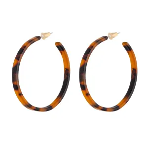 Fine Tortoiseshell Hoop Earrings