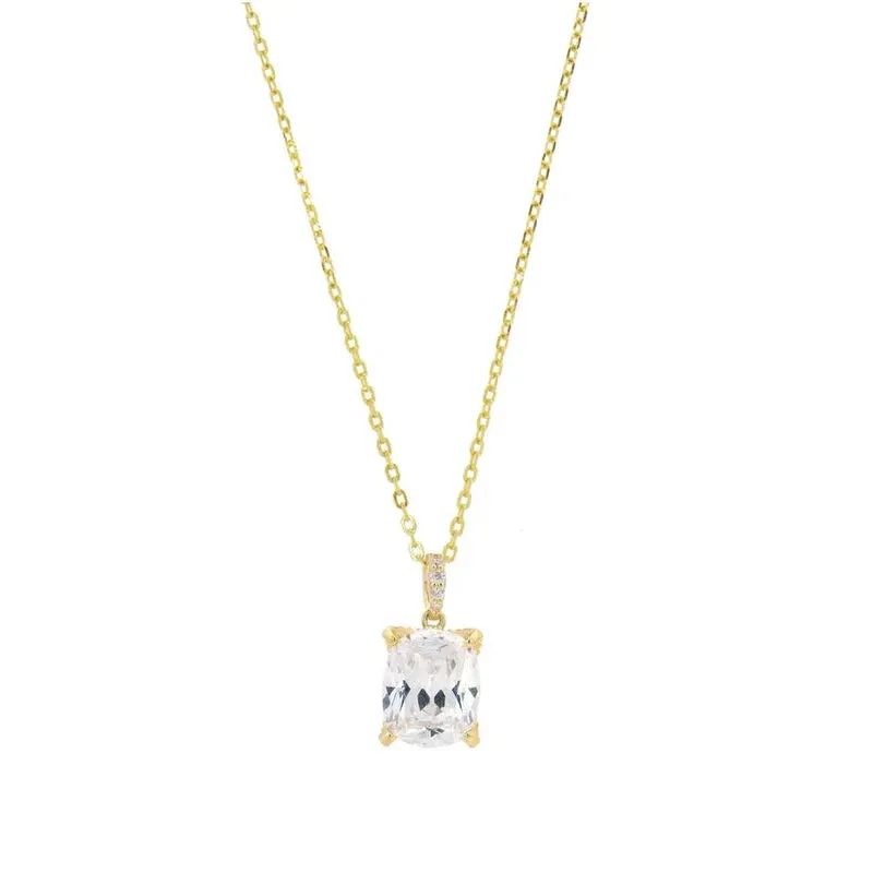 Georgini Sydney Soiree Elaine Cushion Cut Pendant - Gold