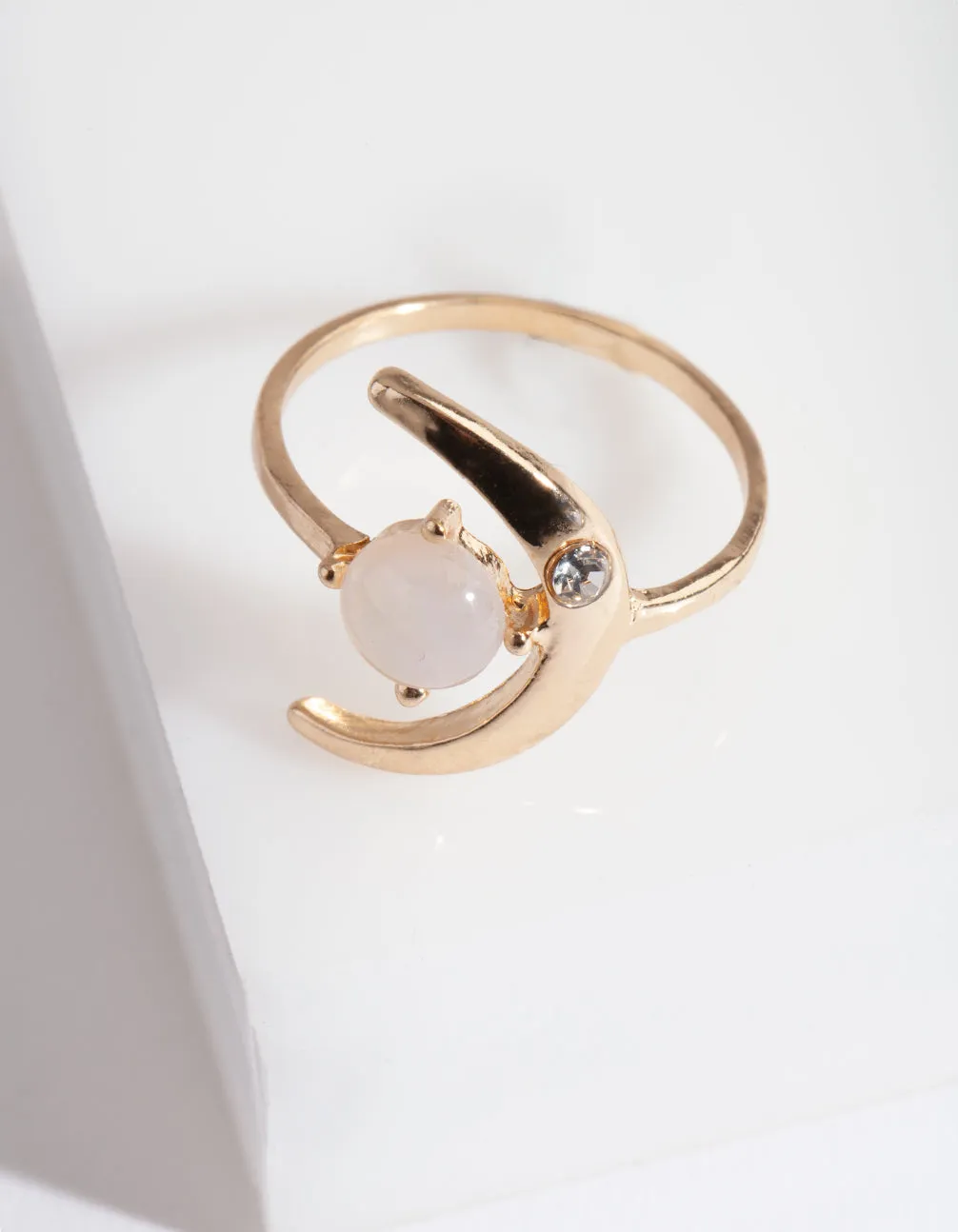 Gold Moon Open Ring