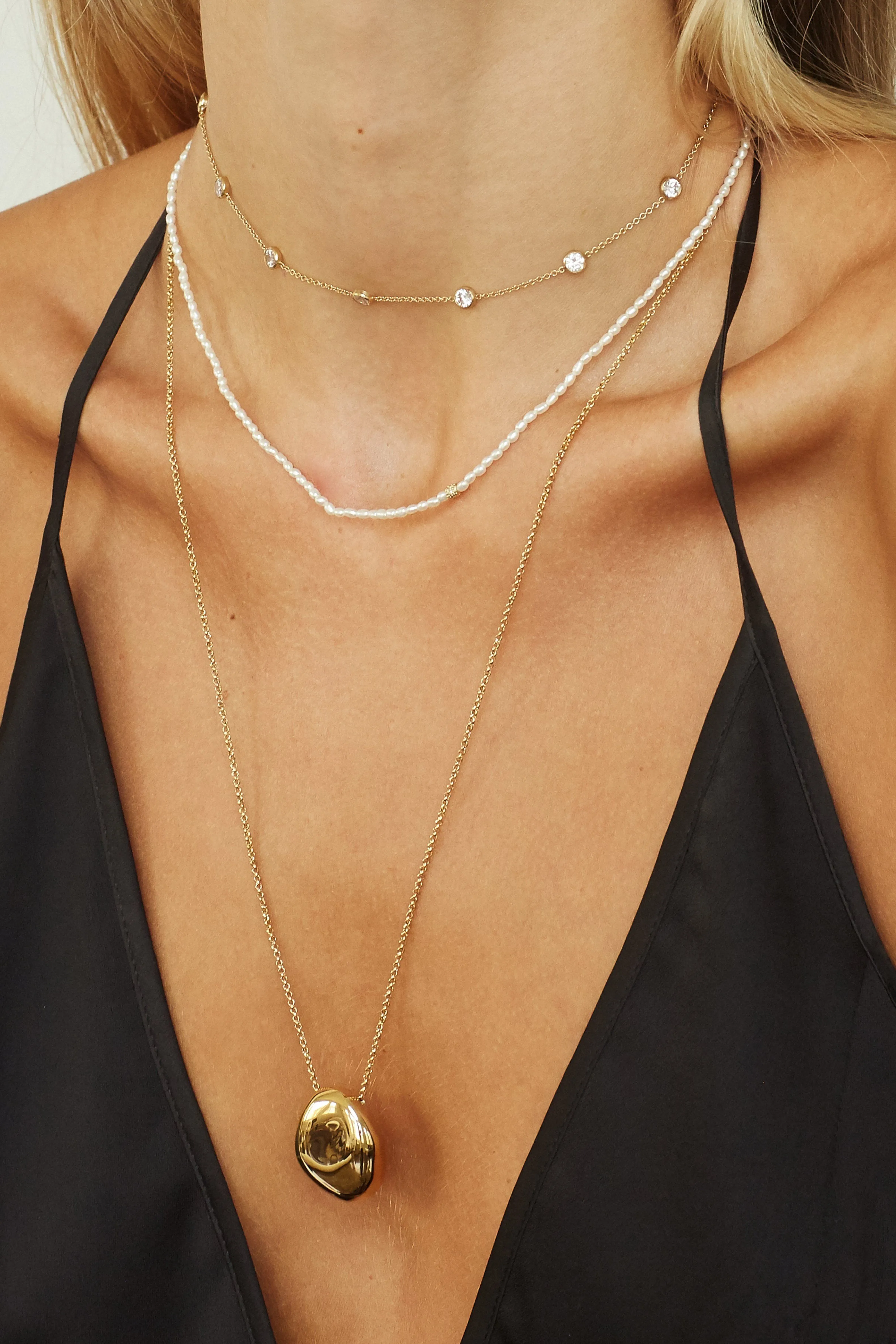 Gold Orb Necklace