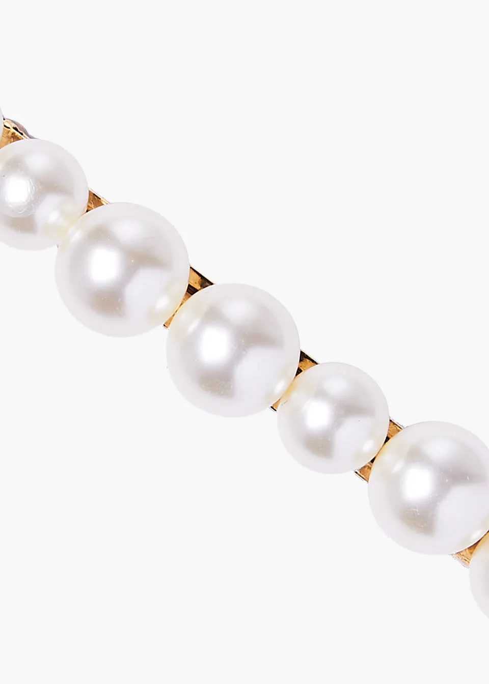 Gretel Pearl Barrette -- Gold