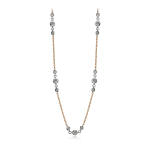 Harmonie Necklace in 18k Gold with Diamonds