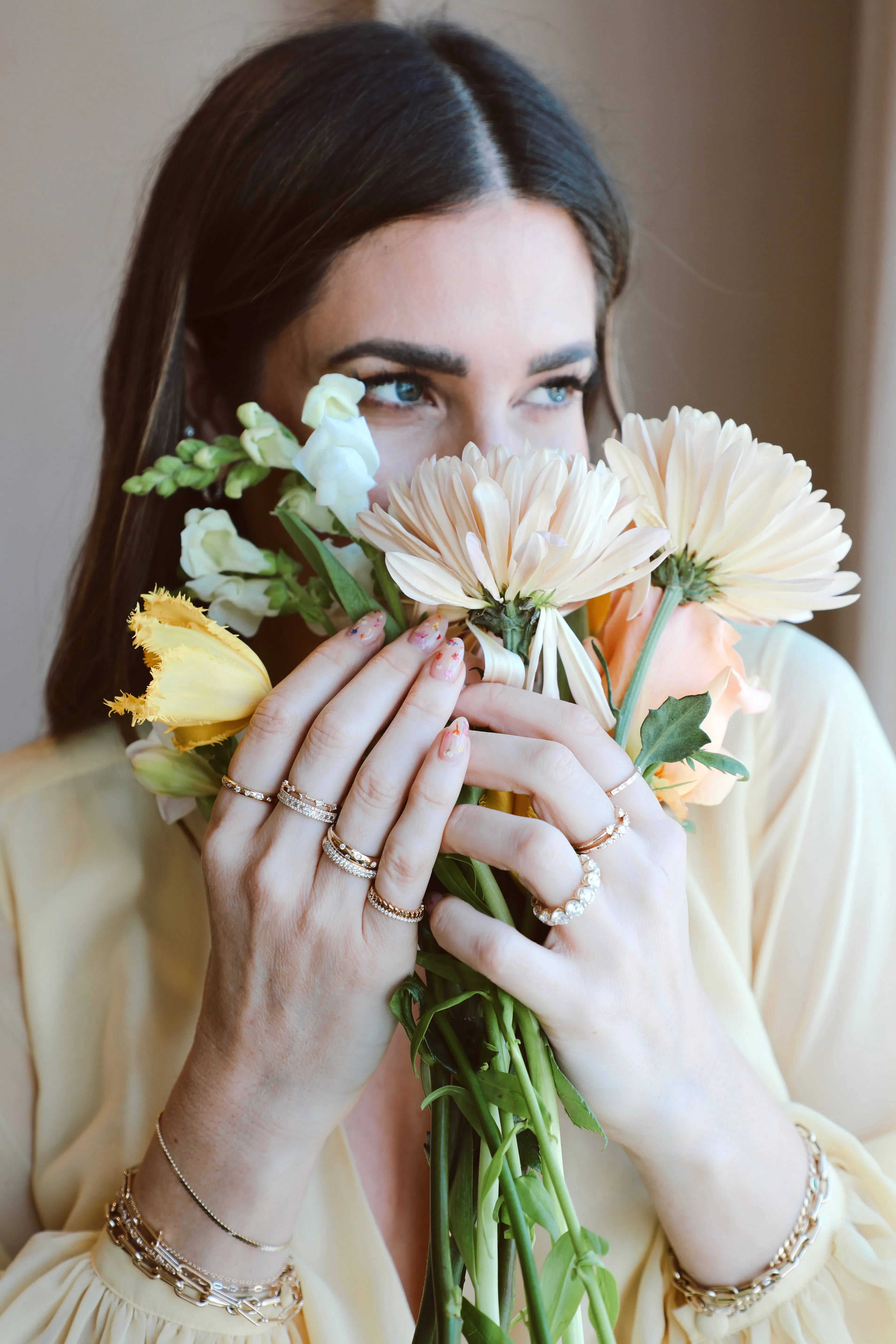 Hearts of Gold Pinky Ring