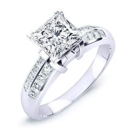 Heather - Princess Moissanite Engagement Ring