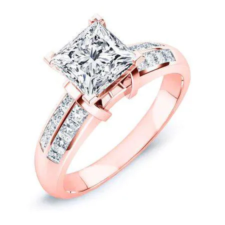 Heather - Princess Moissanite Engagement Ring