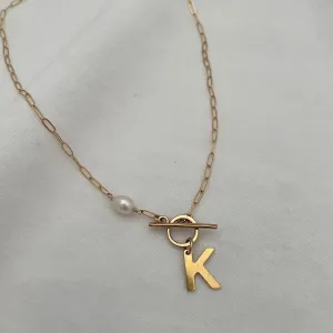 Initial Toggle Necklace