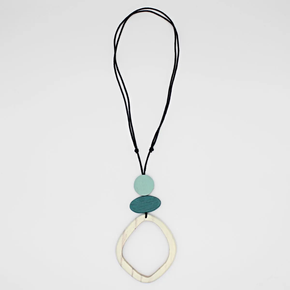 Ivory Curved Circle Pendant