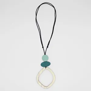 Ivory Curved Circle Pendant