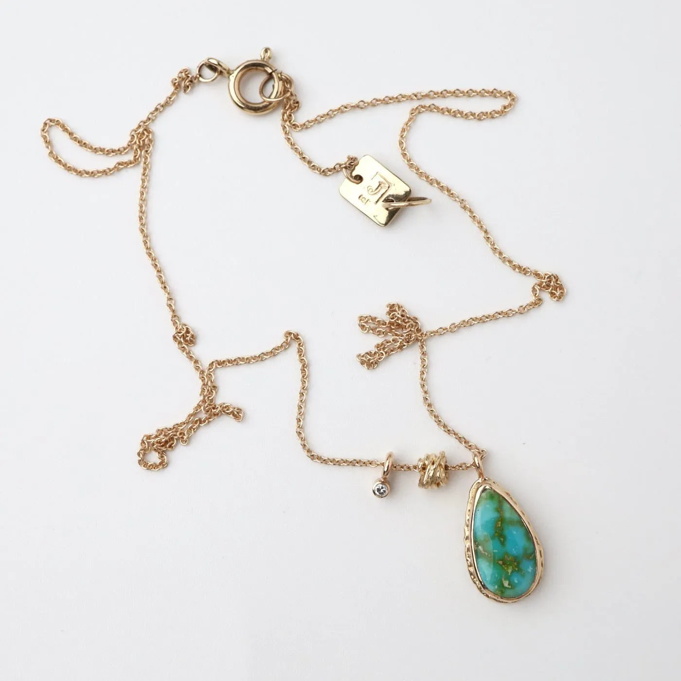 Jamie Joseph Teardrop Sonoran Mountain Turquoise Necklace