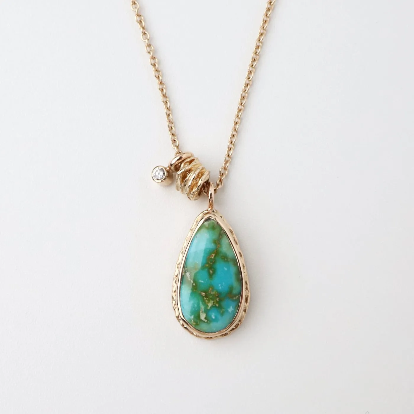 Jamie Joseph Teardrop Sonoran Mountain Turquoise Necklace