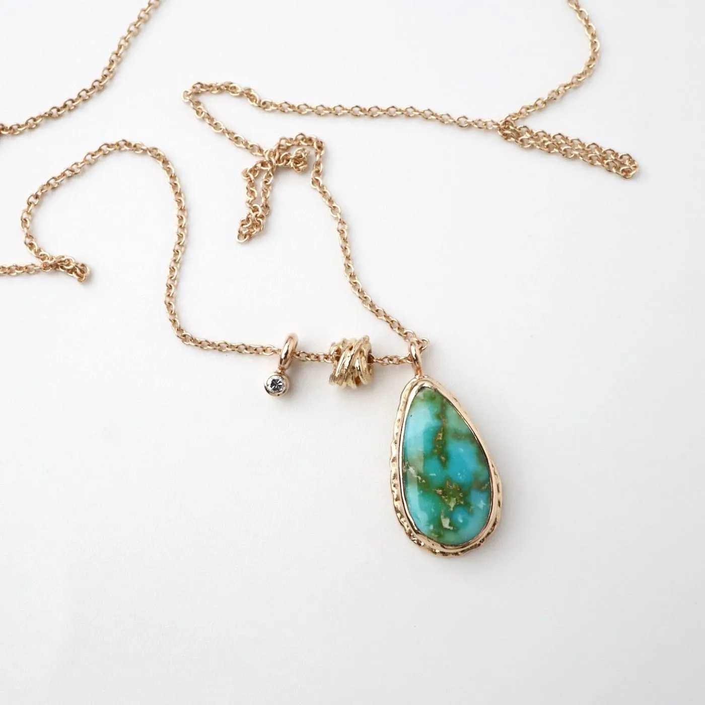 Jamie Joseph Teardrop Sonoran Mountain Turquoise Necklace