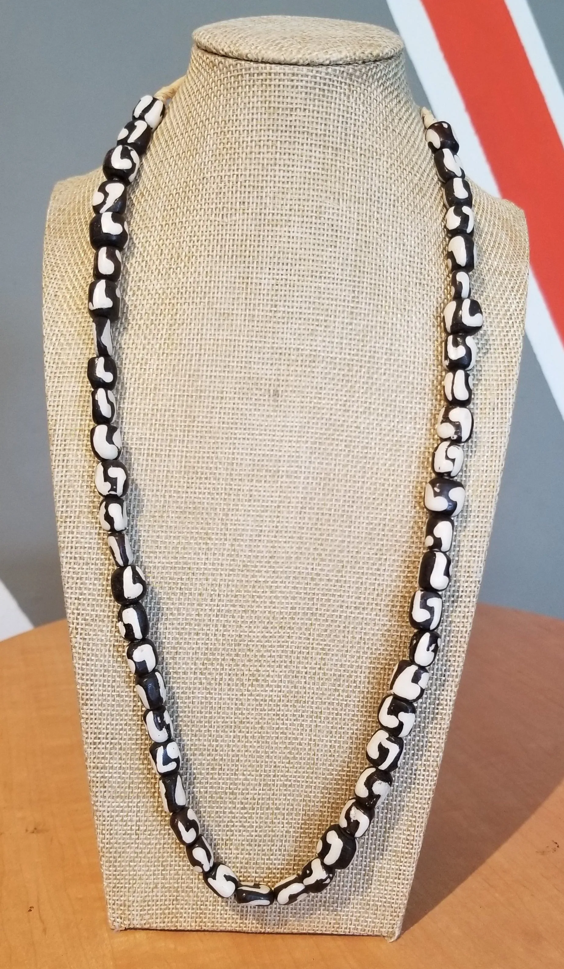 Kenyan Batik Bone Necklaces