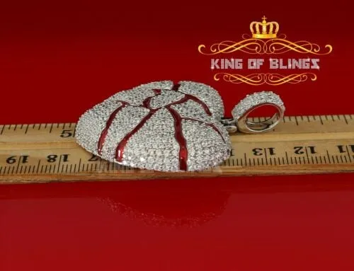 King Of Bling's HeartBroken Shape 925 Silver White 20.01ct Cubic Zirconia